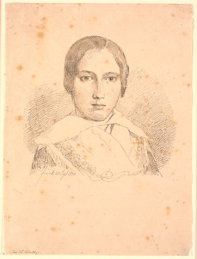 Ritratto di una giovane ragazza da Johan Thomas Lundbye