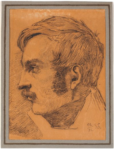 Ritratto di profilo del fratello dell