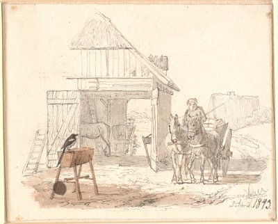 La gazza. Illustrazione per "Favole per bambini" di Kaalund da Johan Thomas Lundbye
