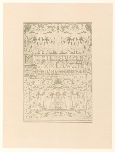 Pagina del titolo per: M. Michel, Capolavori della pittura del XIX secolo da Johan Thorn Prikker