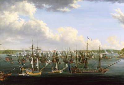 La Battaglia di Fredrikshamn, 15 Maggio 1790 da Johan Tietrich Schoultz