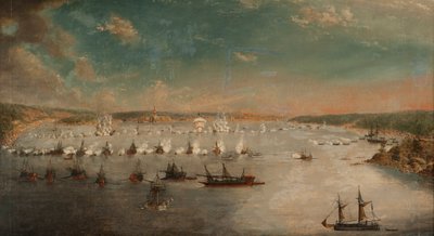 La battaglia di Fredrikshamn del maggio 1790, 1791 da Johan Tietrich Schoultz