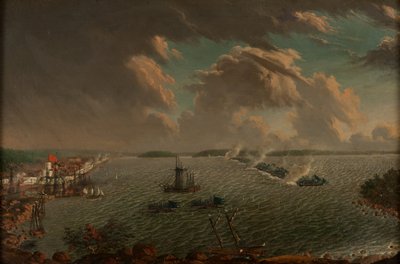 La Battaglia di Fredrikshamn del maggio 1790, 1791 da Johan Tietrich Schoultz