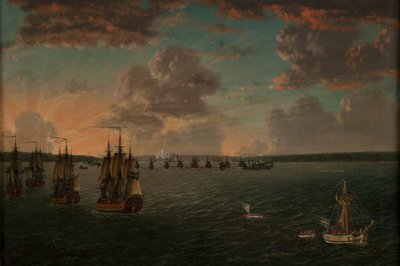 La Battaglia della Baia di Vyborg del 3 luglio 1790 da Johan Tietrich Schoultz