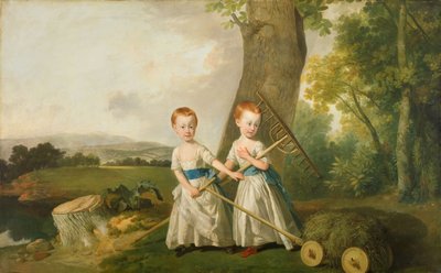 Ritratto dei bambini Blunt da Johan Zoffany