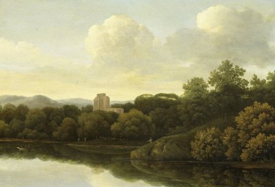 Paesaggio boscoso con fiume da Johan de Lagoor (attributed to)