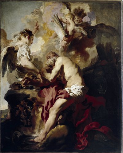 La Visione di San Girolamo da Johann (attr. to) Liss