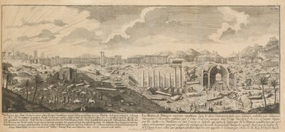 Rovine di Palmira, antica città della Siria da Johann Adam Delsenbach