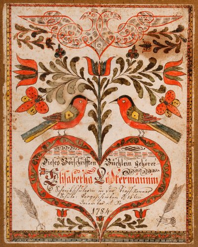 Copertina per un libro di modelli di copia da Johann Adam Eyer
