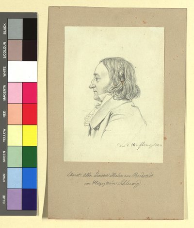 Christian Albrecht Jensen (1792-1870), pittore da Johann Adam Klein