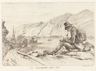 Il pittore di paesaggi in viaggio da Johann Adam Klein
