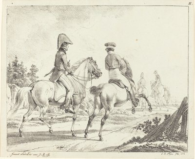 Studenti di Erlangen a Cavallo da Johann Adam Klein