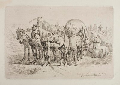 Carrozza a cavalli ungherese da Johann Adam Klein