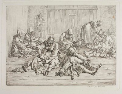 Tosatura delle pecore da Johann Adam Klein
