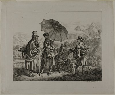 Gli artisti nel loro viaggio da Johann Adam Klein