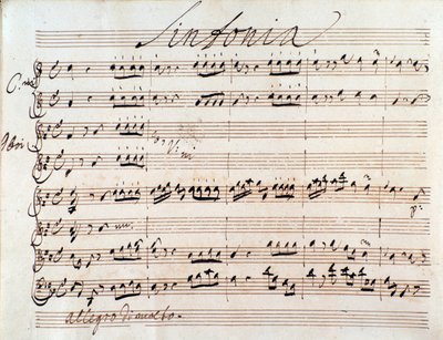 Prima pagina della partitura musicale di Adriano in Siria di J A Hasse (1752) da Johann Adolph Hasse