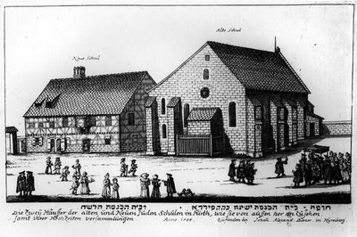Nuove e vecchie scuole ebraiche, Norimberga, 1705 da Johann Alexander Boener
