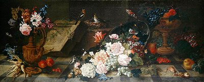 Natura morta con fiori e frutta, c.1785-87 da Johann Amandus Winck