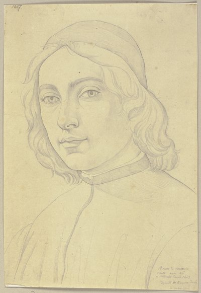 Da: Raccolta di contorni e ricalchi, volume 5, foglio 47 da Johann Anton Ramboux