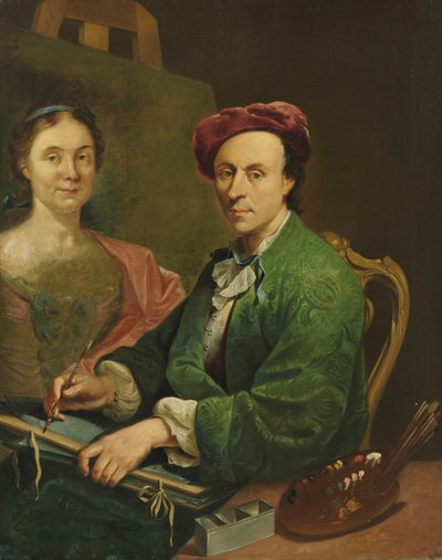Autoritratto al cavalletto da Johann Anton Tischbein