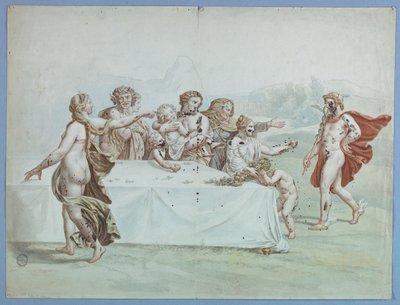Ermes nel giardino delle Esperidi da Johann August Nahl the Younger