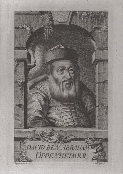 Ritratto di David Oppenheim, rabbino capo di Praga da Johann Balzer