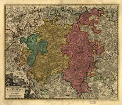 Ducatus Luxembourgi. LOC 99446214 da Johann Baptist Homann