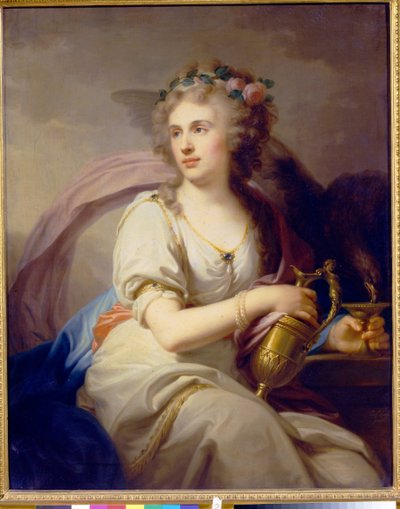 Ritratto della principessa Ekaterina Fyodorovna Dolgorukova come Ebe da Johann Baptist I Lampi