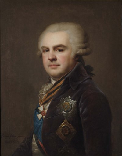 Ritratto del Conte Alexander Nikolayevich Samoylov 1744-1814, 1796 da Johann Baptist Lampi the Younger