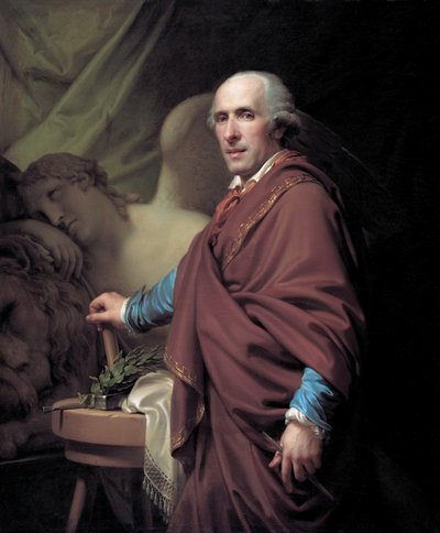 Ritratto dello scultore Antonio Canova 1757-1822, 1806 da Johann Baptist Lampi the Younger