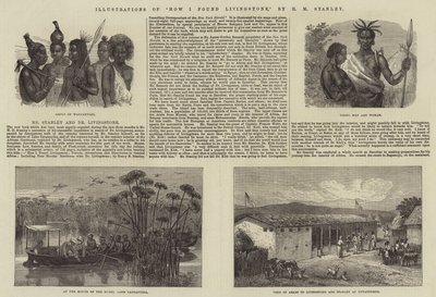 Illustrazioni di Come ho trovato Livingstone, di H M Stanley da Johann Baptist Zwecker