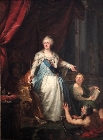 Ritratto allegorico di Caterina II da Johann Baptist von Lampi the Elder