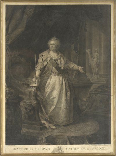 Caterina II di Russia (1729-1796) da Johann Baptist von Lampi the Elder