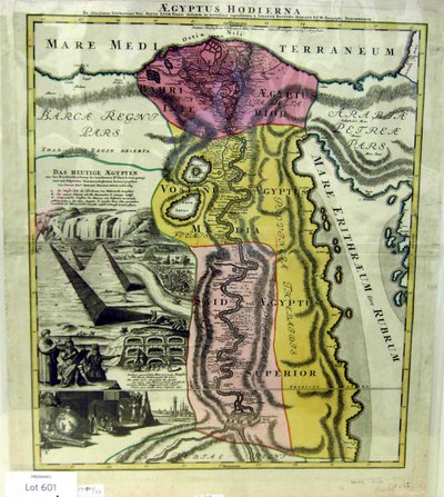 Aegyptus Hodierna, Mappa dell