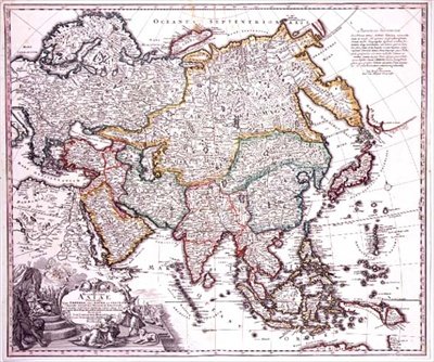 Asia Minore, Arabia e Giappone, c.1725 da Johann Baptista Homann
