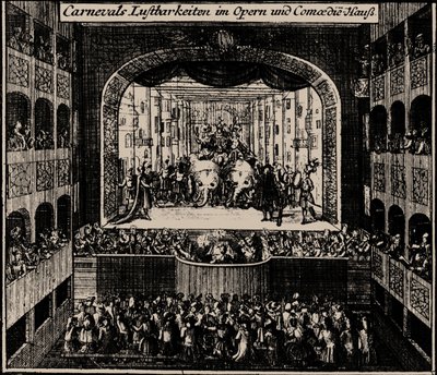 Markgrafentheater a Erlangen, 1721 da Johann Baptista Homann