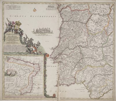 Portogallo e Algarve da Johann Baptista Homann