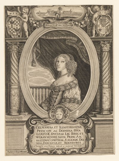Luisa di Anhalt-Dessau 1631-1680, Duchessa di Legnica, Brzeg, Wolow e Olawa da Johann Baptista Paravicini