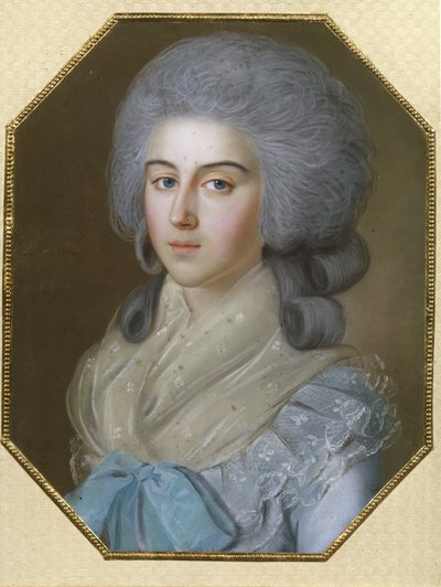 Ritratto della contessa Anna Alexandrovna Golitsyna, baronessa Stroganova 1739-1816, 1786 da Johann Bardou