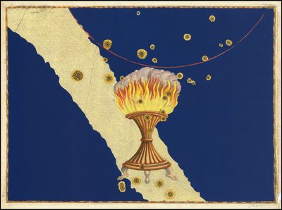 Carta celeste del 1603 della costellazione di Ara di Johann Bayer da Johann Bayer