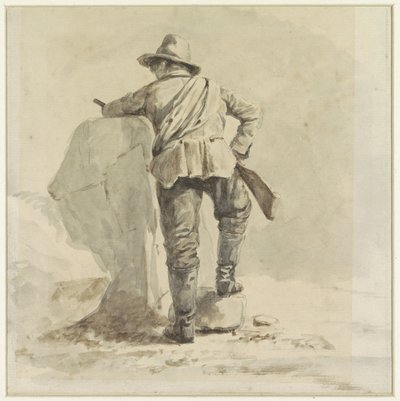 Ragazzo a riposo, visto di spalle da Johann Bernard Klombeek