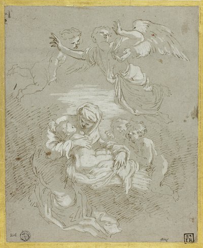 Madonna e Bambino con Angeli da Johann Carl Loth