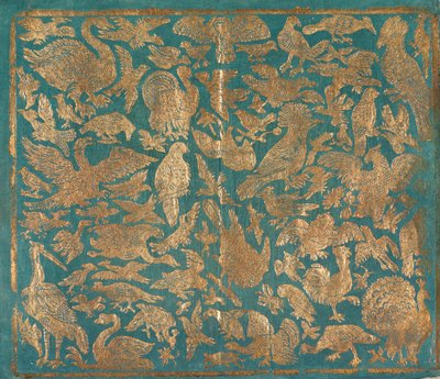 Carta broccata con raffigurazioni di uccelli da Johann Carl Munck