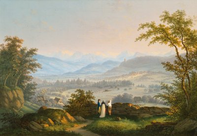 Dintorni delle rovine di Habsburg da Johann Caspar Rahn