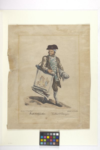 Venditore di stampe da Johann Christian (after) Brand