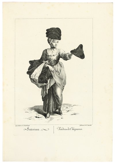 Il Venditore di Cappelli da Johann Christian (after) Brand