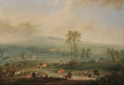 Laxenburg dalla Schneiderau verso Guntramsdorf e Mödling da Johann Christian Brand