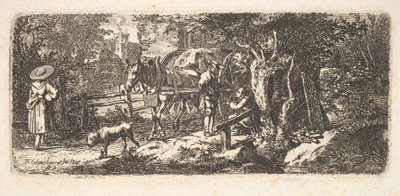 Elemosina data da un Carrettiere, 1814 da Johann Christian Erhard