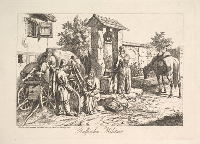 Cosacco al pozzo da Johann Christian Erhard