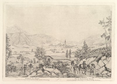 Paesaggio rurale, Radstadt am Tauren, inizio XIX secolo da Johann Christian Erhard